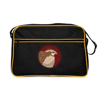 Quail Quail Breeder Quail Keeping Gift - Retro Bag - black/gold - Front