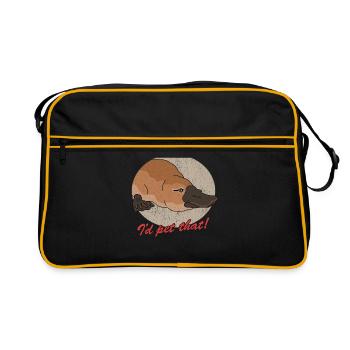 Ornithorynque Cadeau Ornithorynque - Sac Retro - noir/or - Devant