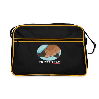 Platypus Platypus Platypus Gift - Retro Bag - black/gold - Front