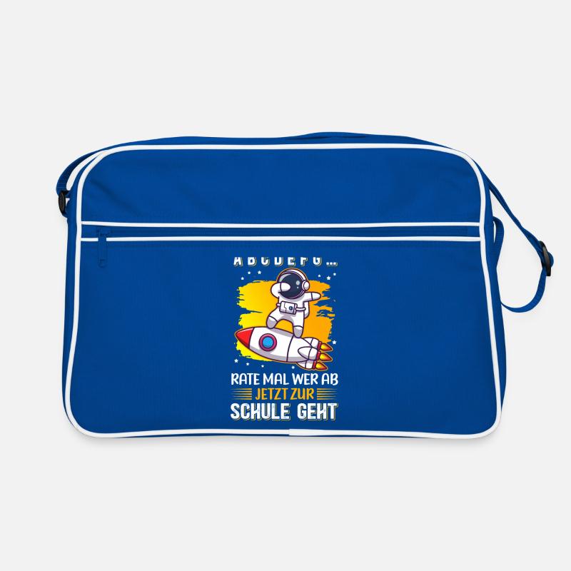 Einschulung Schulanfang Schule Schulkind Geschenk Retro Tasche