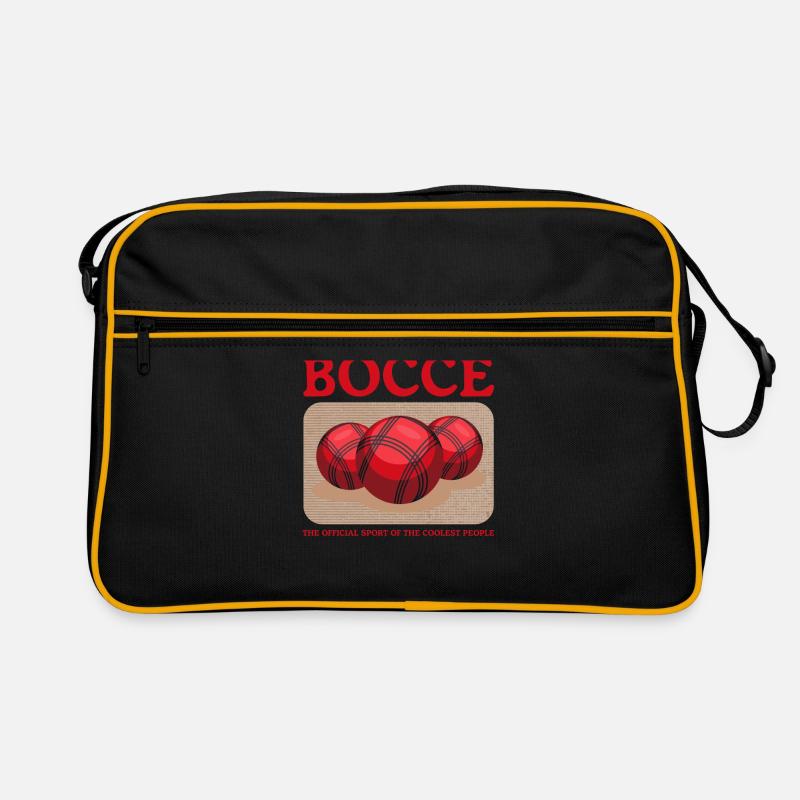 Boccia Boccia Player Bocce Boules Cadeau Sac Retro