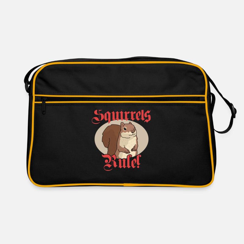 Cute Squirrel Grey Squirrel Squirrel Gift Retro Bag
