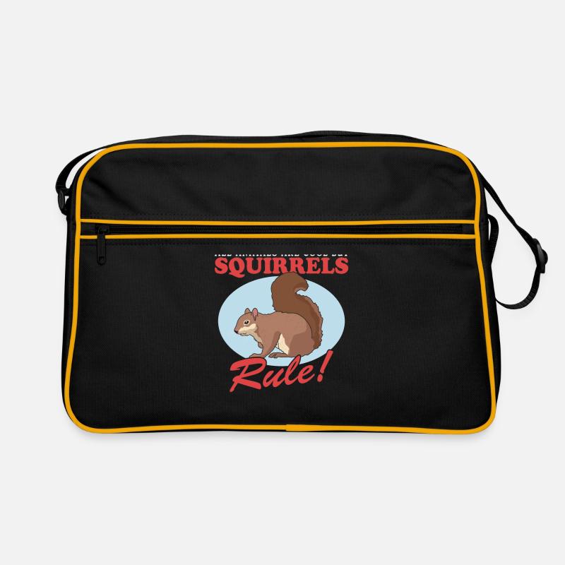 Süßes Eichhörnchen Hörnchen Grauhörnchen Geschenk Retro Tasche