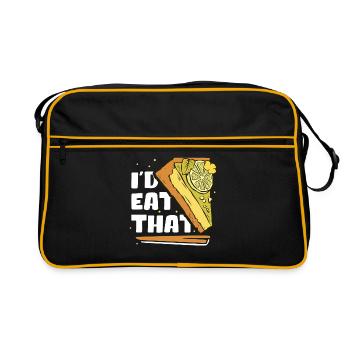Gâteau à la lime Gâteau au citron Cadeau - Sac Retro - noir/or - Devant