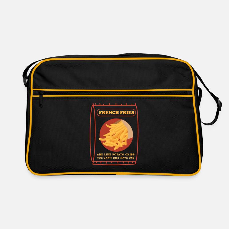 Frites frites restauration rapide cadeau de restauration rapide Sac Retro