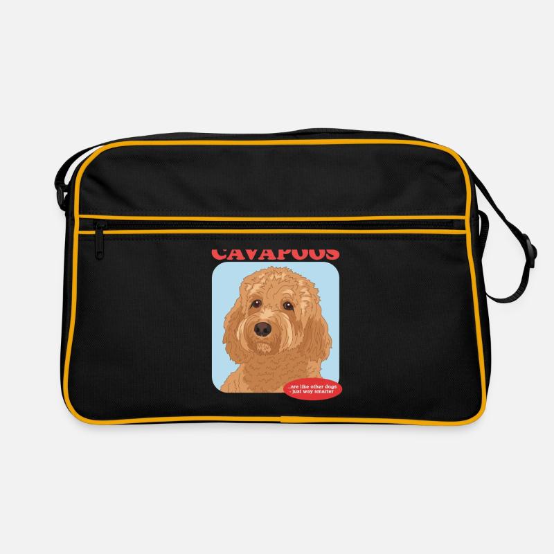 Cavapoo Hunde Cavoodle Hundebesitzer Geschenk Retro Tasche
