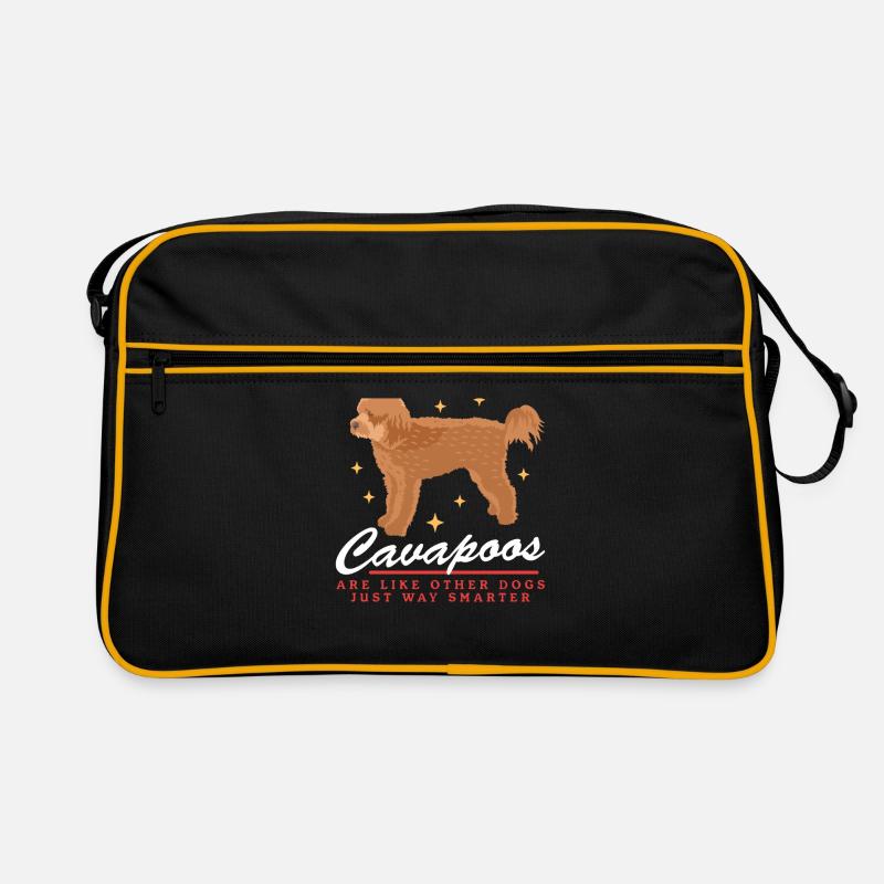 Cavapoo Hunde | Cavoodle Hundebesitzer Geschenk Retro Tasche