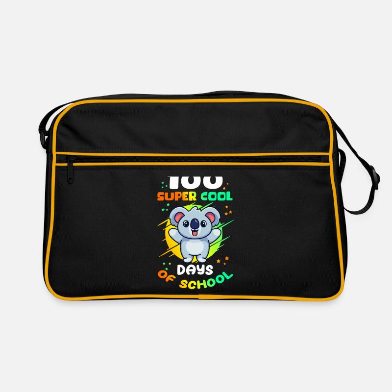 100 School Days Kids School Student Gift Retro Bag