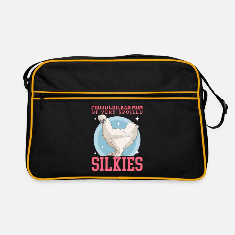 Silk Chicken Mom Silkie Chicken Silk Chickens Gift Retro Bag