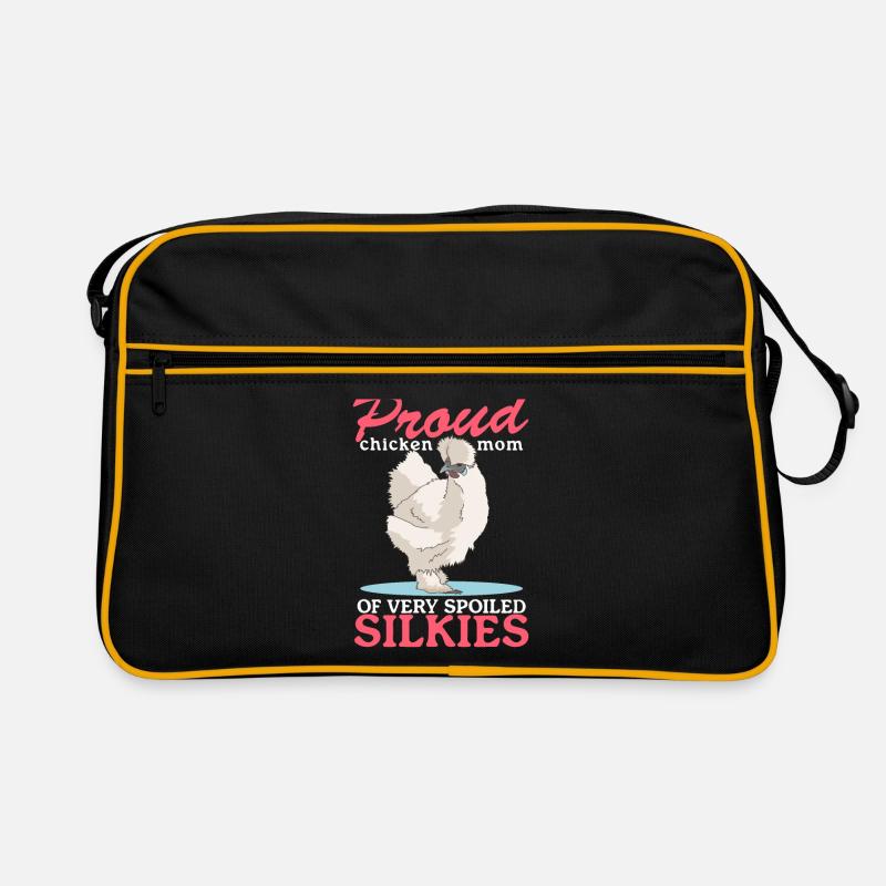 Silk Chicken Mom Chicken Silk Chicken Silkie Gift Retro Bag