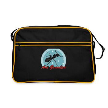 Ants Grandpa Ant Breeding Ant Farm Gift - Retro Bag - black/gold - Front