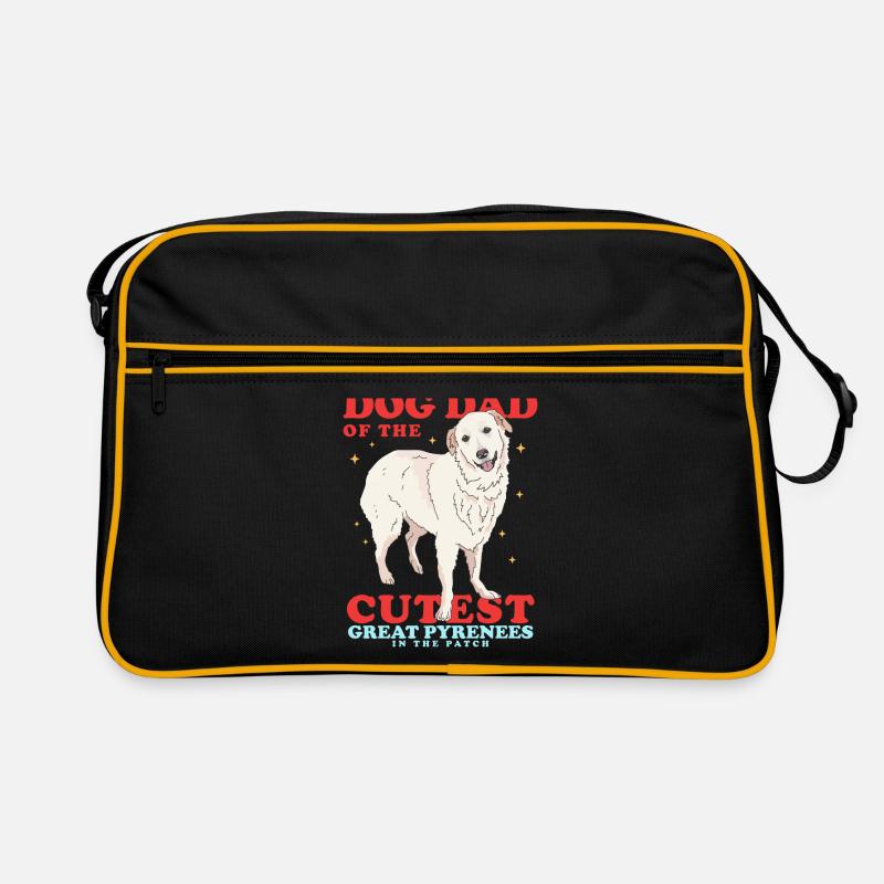 Pyrenäenberghund Dad | Hundebesitzer Geschenk Retro Tasche