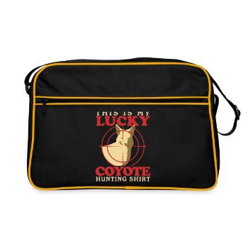 Chasse Chasseur Chasse Chasseresse Permis de Chasse Cadeau - Sac Retro - noir/or - Devant