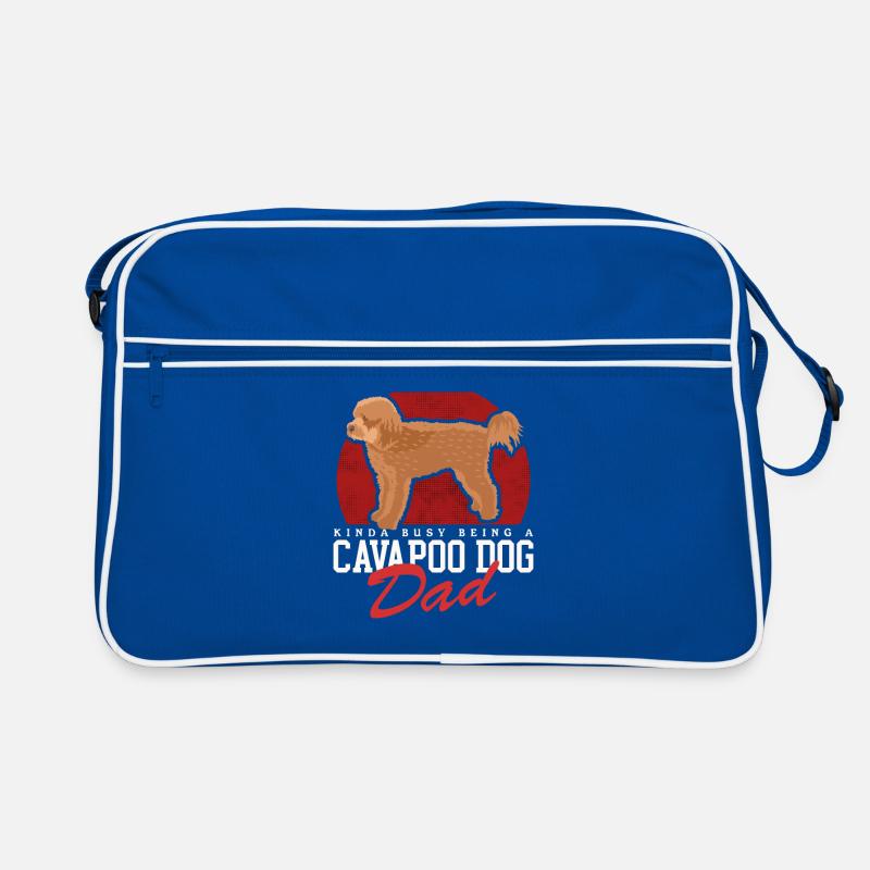 Cavapoo Dad Hunde Cavoodle Hundebesitzer Geschenk Retro Tasche