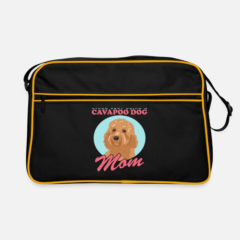 Cavapoo Mom Hund Cavoodle Hundebesitzer Geschenk Retro Tasche