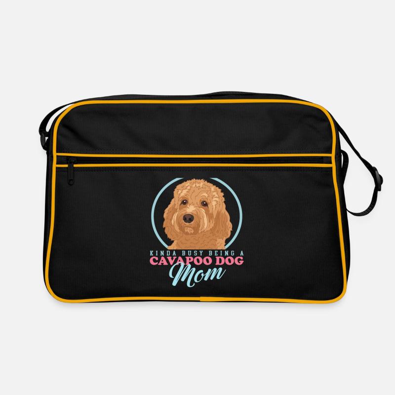 Cavapoo Mom Hund Hundebesitzer Cavoodle Geschenk Retro Tasche
