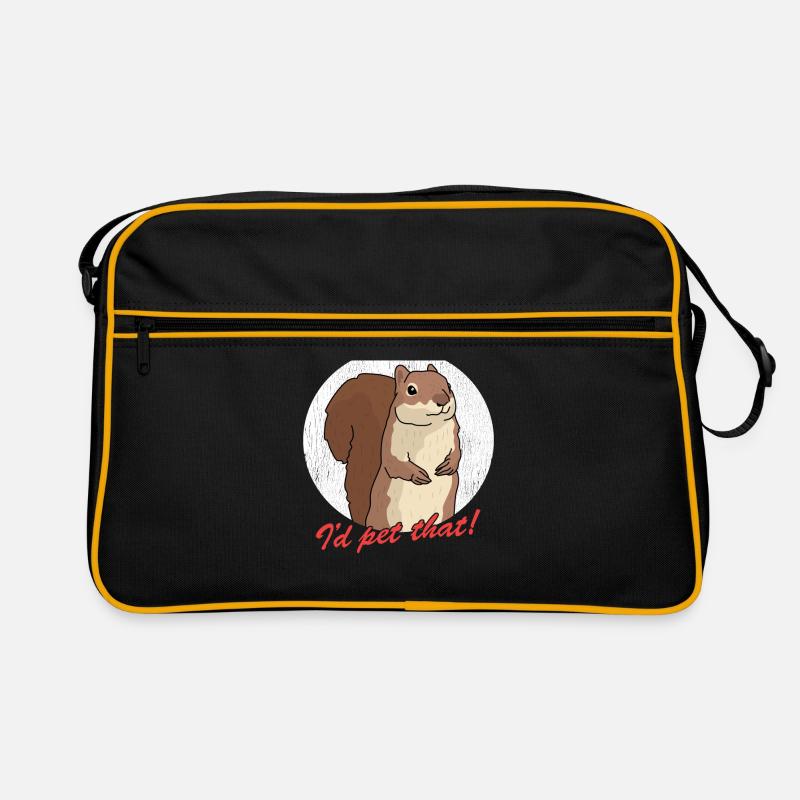 Süßes Eichhörnchen Hörnchen Grauhörnchen Geschenk Retro Tasche