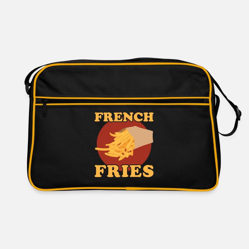 Frites frites restauration rapide cadeau de restauration rapide Sac Retro