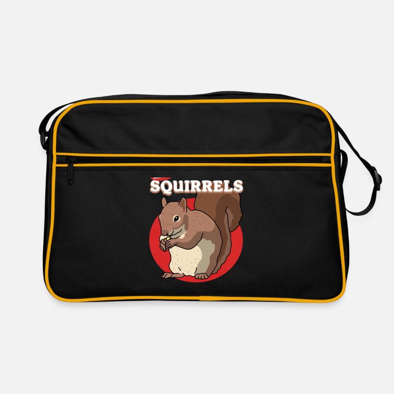 Cute Squirrel Grey Squirrel Squirrel Gift Retro Bag