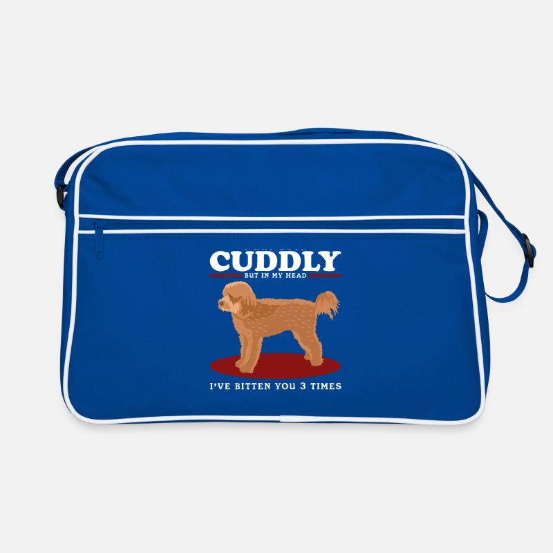 Cavapoo Hund Cavoodle Hundebesitzer Geschenk Retro Tasche