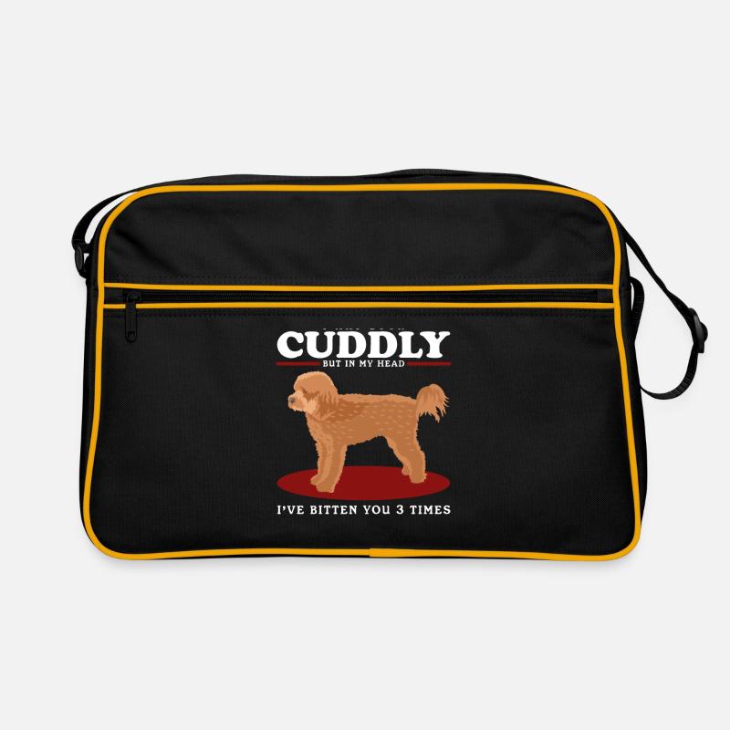 Cavapoo Hund Cavoodle Hundebesitzer Geschenk Retro Tasche