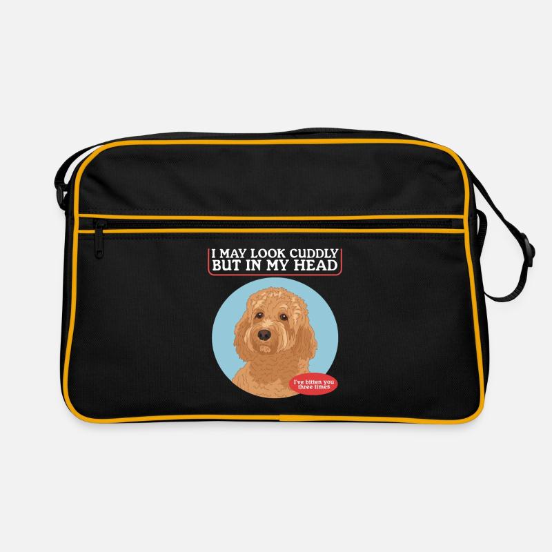 Cavapoo Hund | Cavoodle Hundebesitzer Geschenk Retro Tasche