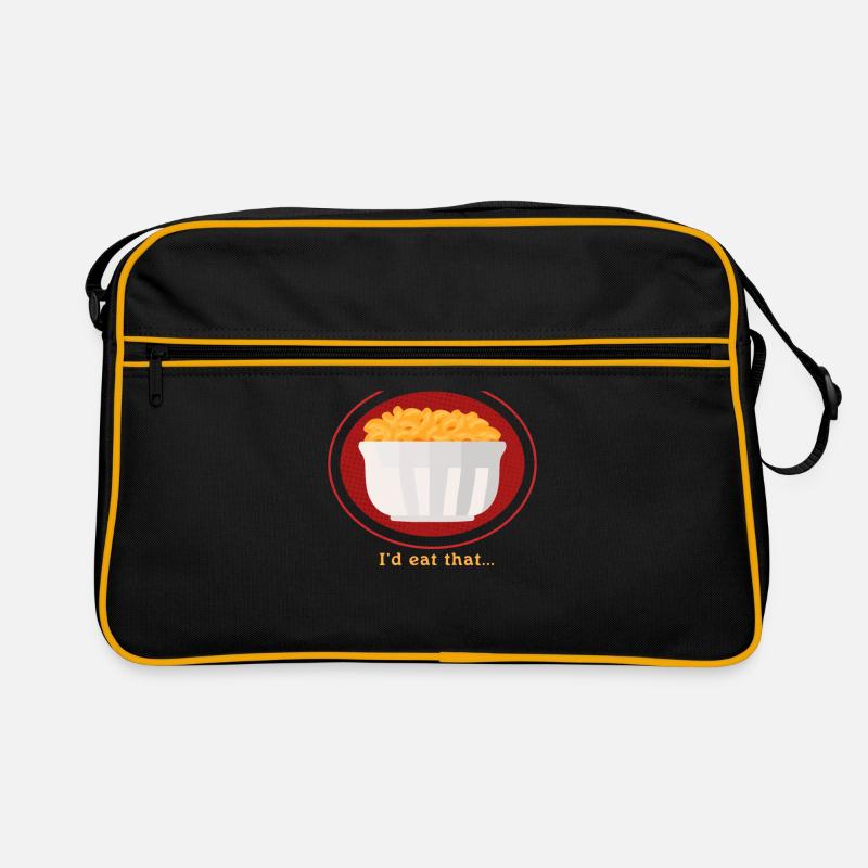 Makkaroni mit Käse Mac and Cheese Geschenk Retro Tasche