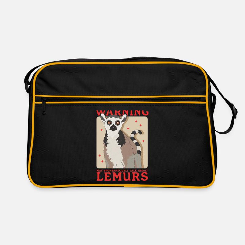 Lemur Ring-tailed lemur ringtail lemurs gift Retro Bag