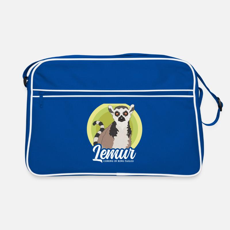 Lémurien Lémuriens à queue annelée Lémuriens à queue annelée Cadeau Sac Retro