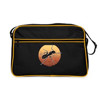 Ants Ant Farm | Ant Formicarium Gift - Retro Bag - black/gold - Front