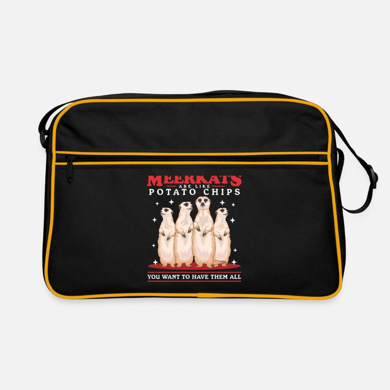 Erdmännchen Cool Lustiges Erdmännchen Geschenk Retro Tasche