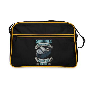 Sardines European Atlantic Sardine Gift - Retro Bag - black/gold - Front