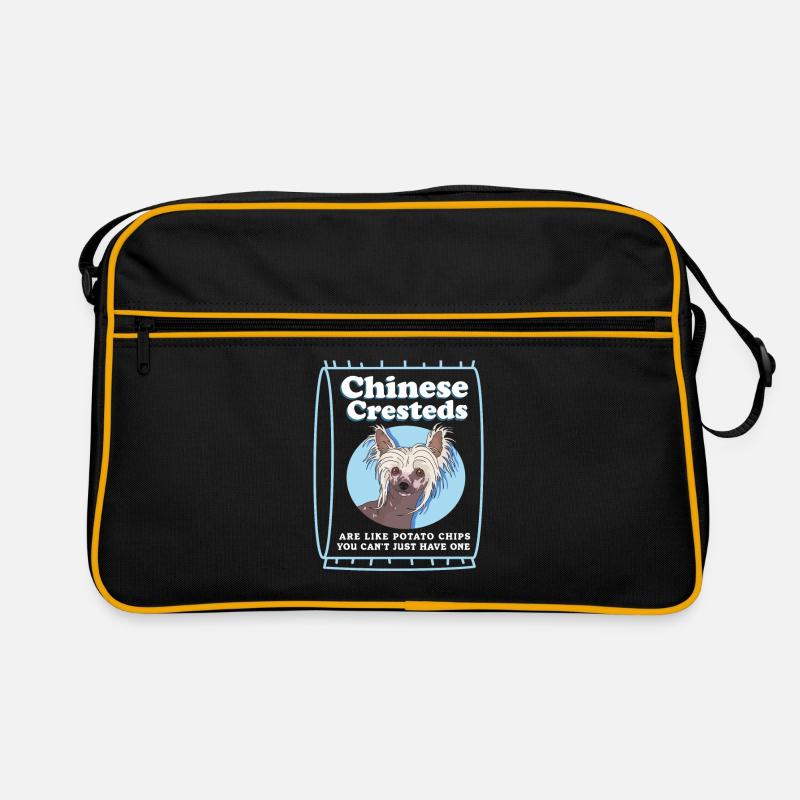 Chinois à crête chinois crêtes chinois cadeau Sac Retro