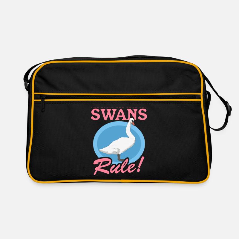 Swans Swans Swan Lover Gift Retro Bag