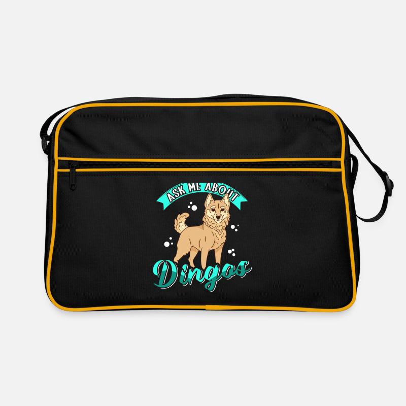 Dingo Australische Dingos Hunde Geschenk Retro Tasche