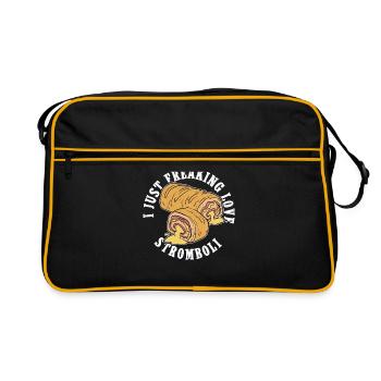 Stromboli Pizza Roulée Strombolis Cadeau - Sac Retro - noir/or - Devant