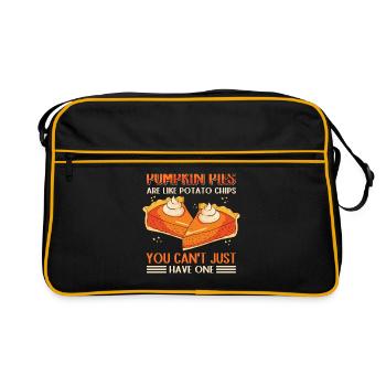 American Pumpkin Pie Pumpkin Pie Gift - Retro Bag - black/gold - Front
