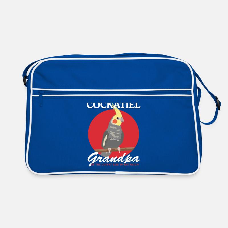 Nymphensittich Opa Vogel Vogelbesitzer Geschenk Retro Tasche