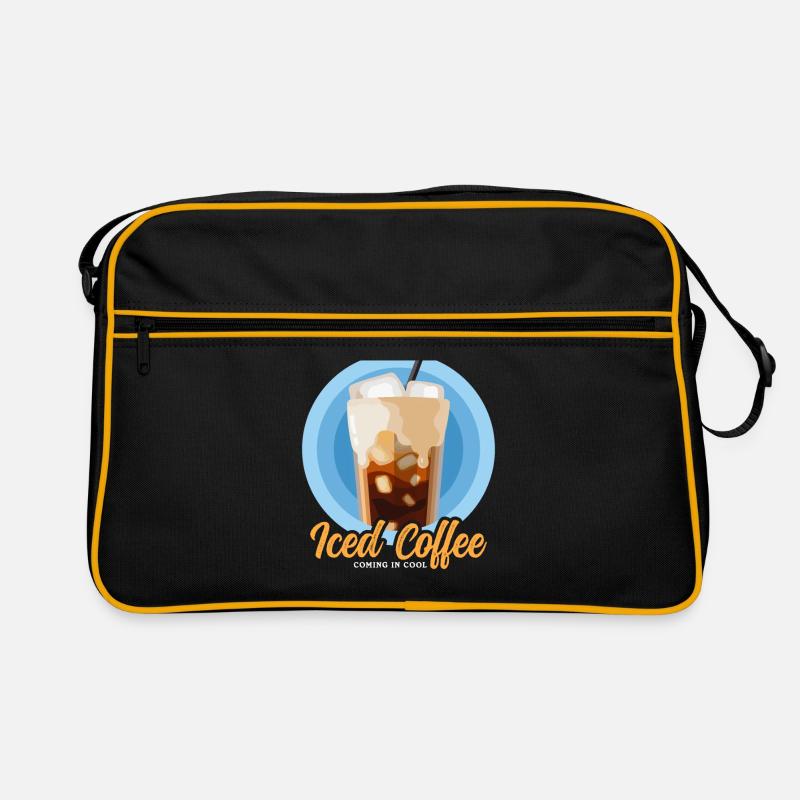 Eiskaffee Iced Coffee Kaffeeliebhaber Geschenk Retro Tasche