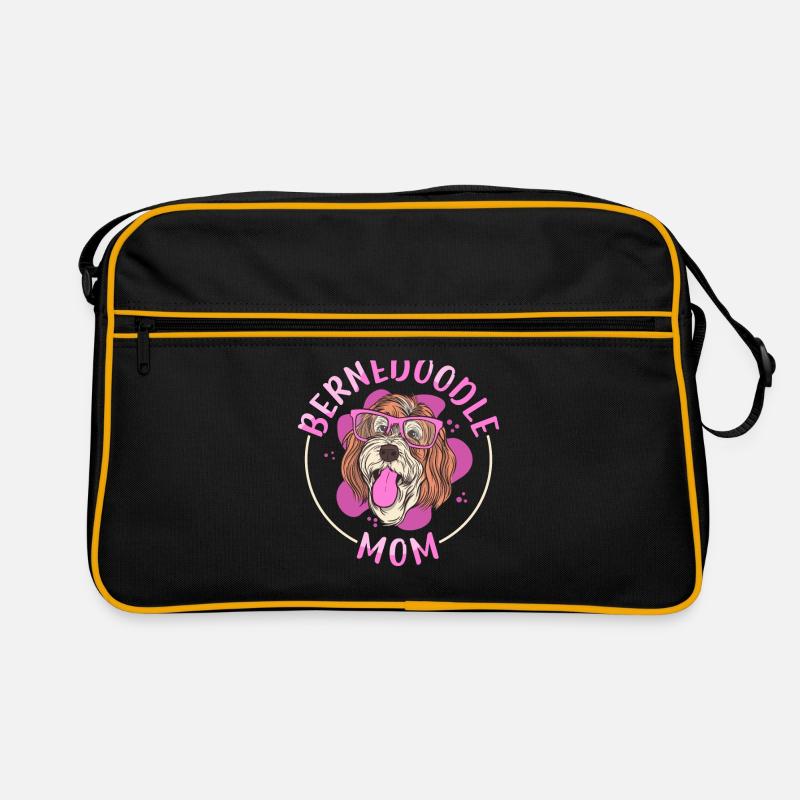 Bernedoodle Mom Hundebesitzer Hundemama Geschenk Retro Tasche