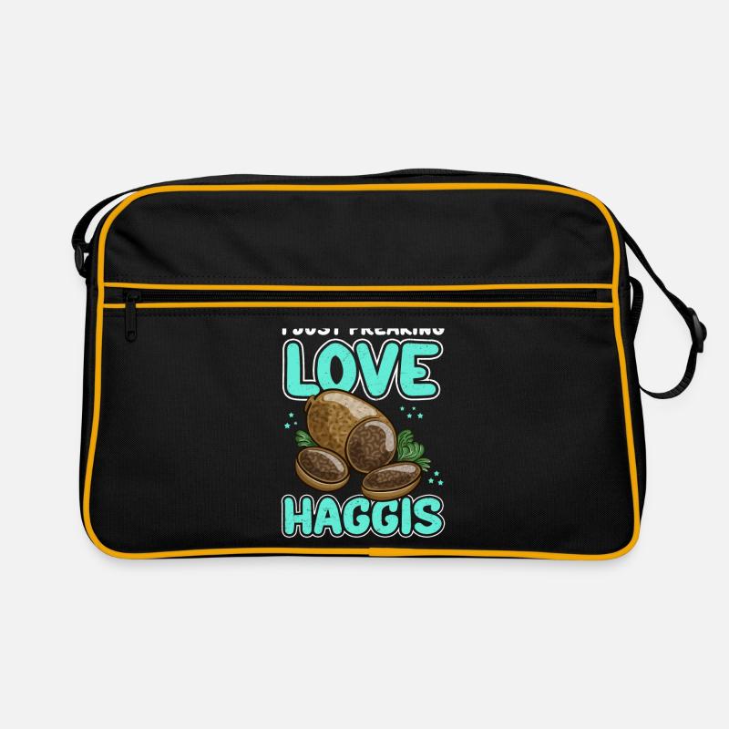 Haggis schottisches Gericht Geschenk Retro Tasche