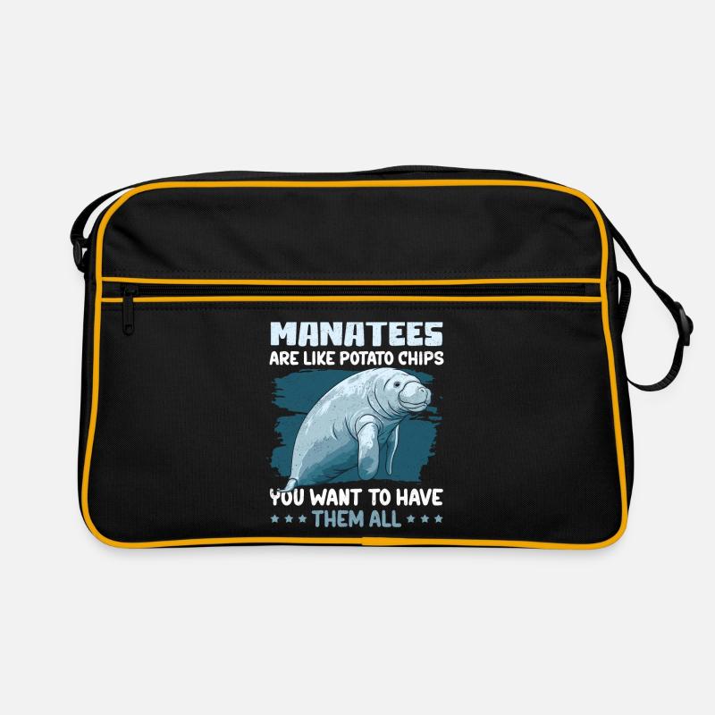 Manatee Manatee Manatee Manatee Gift Retro Bag