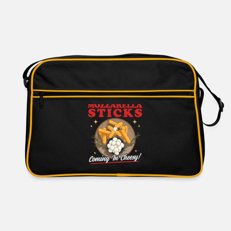 Mozzarella Sticks Mozzarella-Sticks Geschenk Retro Tasche