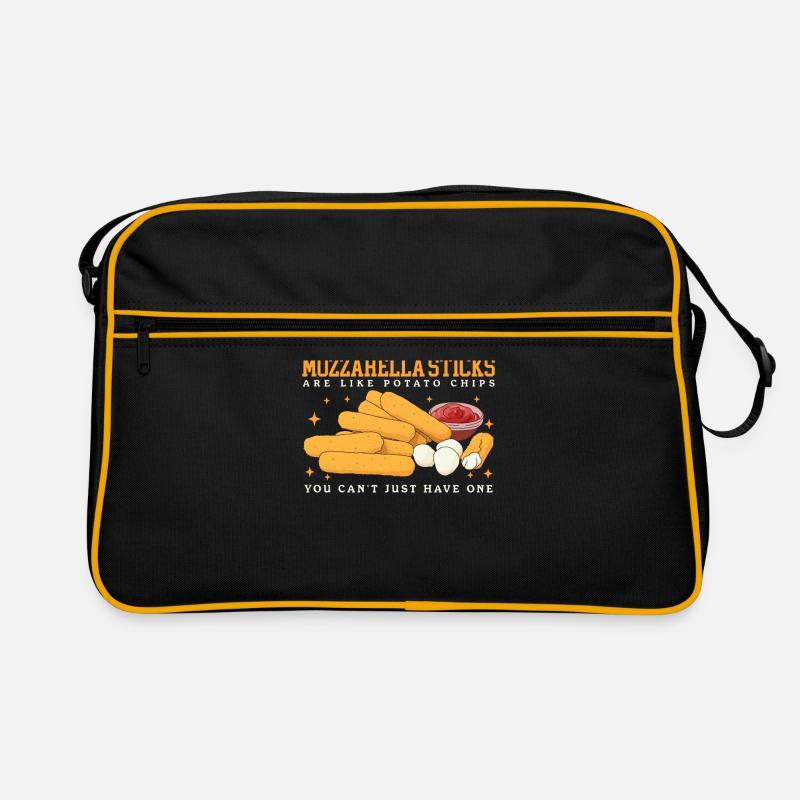 Mozzarella Sticks | Mozzarella-Sticks Geschenk Retro Tasche