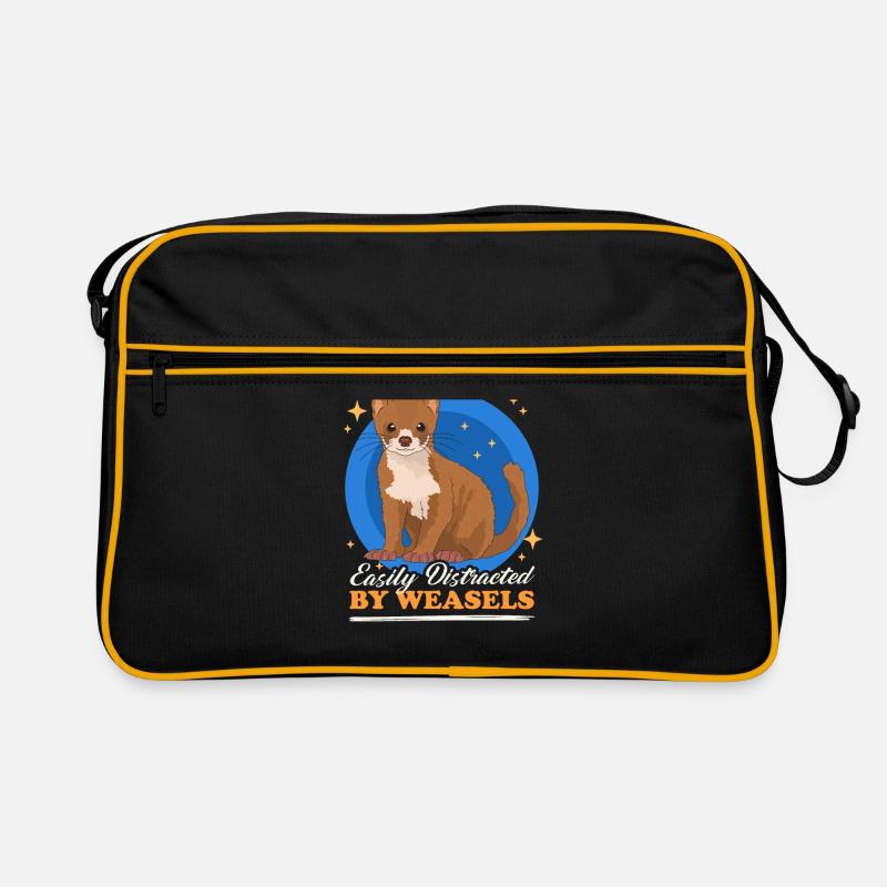 Weasel Dwarf Weasel Hermännchen Gift - Retro Bag - black/gold