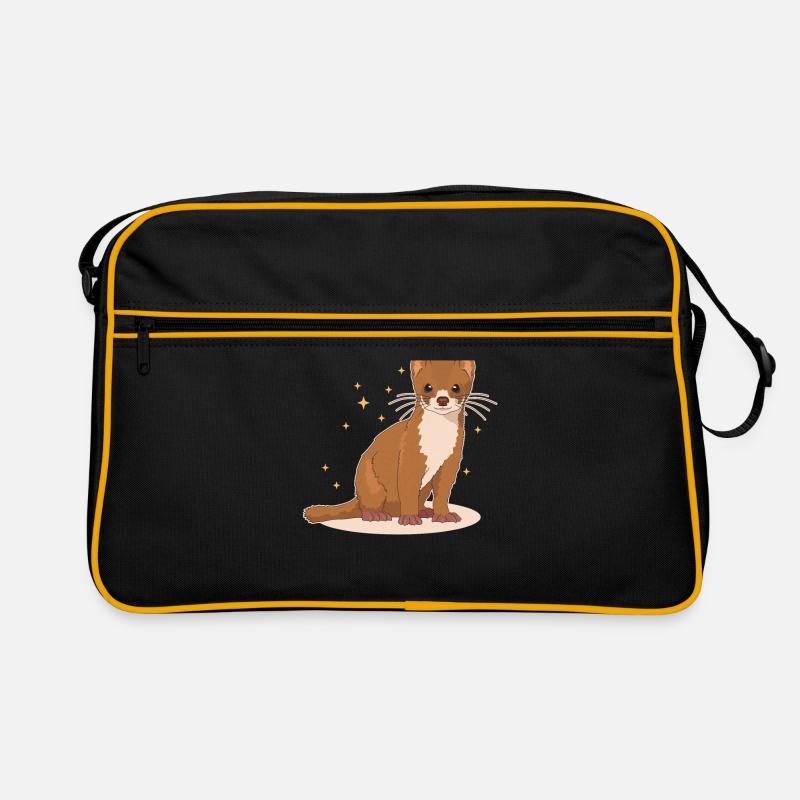 Wiesel Kleinwiesel Mauswiesel Geschenk Retro Tasche