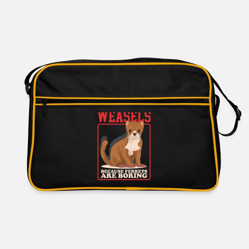 Belette souris belette Hermännchen cadeau Sac Retro