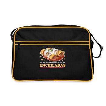 Enchiladas Lover Food Enchilada cadeau - Sac Retro - noir/or - Devant