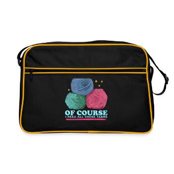 Crochet au Crochet | Crochet Crochet Cadeau - Sac Retro - noir/or - Devant