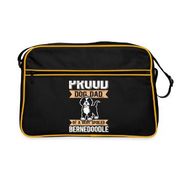 Bernedoodle Dad Dog Owner Dog Dad Gift - Retro Bag - black/gold - Front